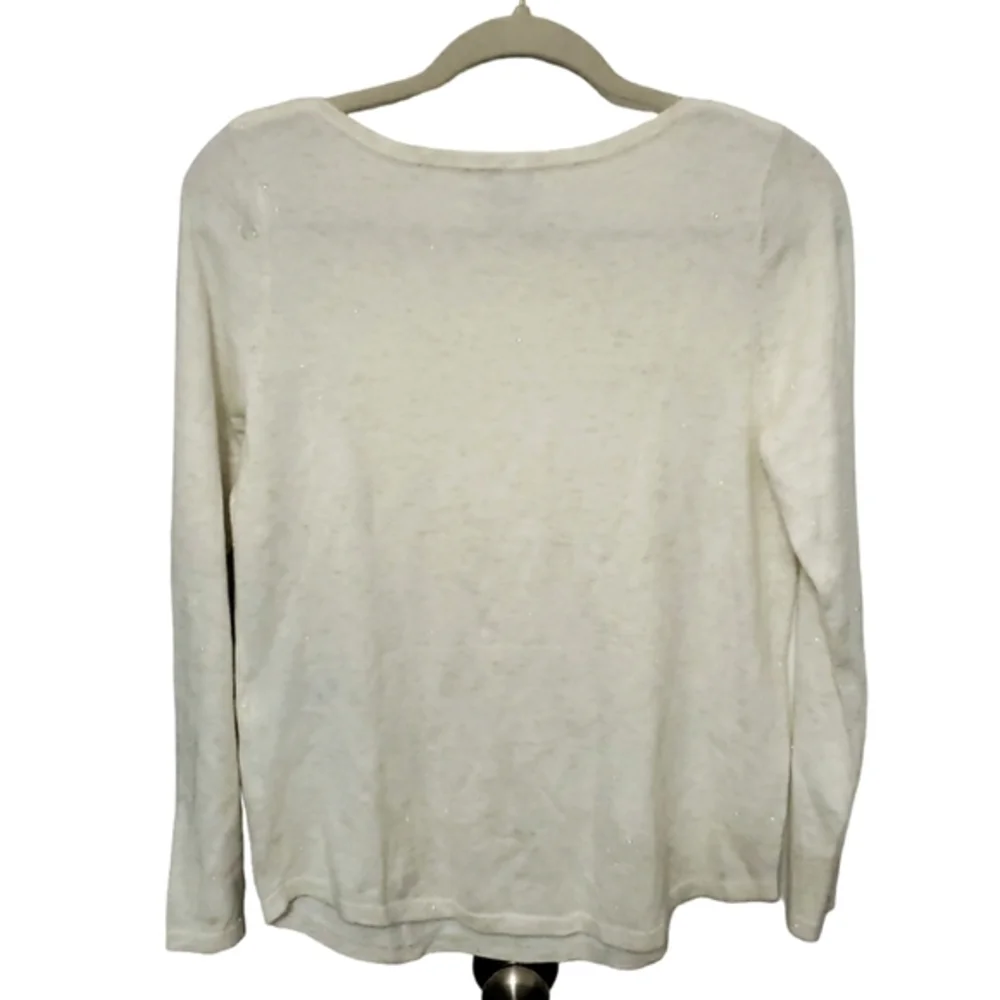 NWT Chico's Cream Colored Tunic Pull-over Sweater Size 0‎ or XSMALL